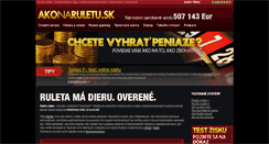 Desktop Screenshot of akonaruletu.sk